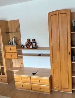 zu verschenken Anbauwand aus Vollholz Erle + Tiefkühlschrank - Dornstadt