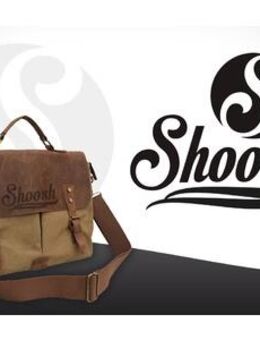 Aktenmappe/ Laptoptasche / Messenger - Shoosh® 100%Canvas Leder A4-Hand Laptoptasche, khaki, Soft Material Shoosh - Dübendorf