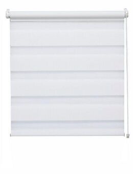 Doppelrollo EASYFIX, Gardinia Exklusiv, transparent, mit Bohren, freihängend, Klemmträger mit Feststellschraube, Rollo vormontiert auf Montageschiene