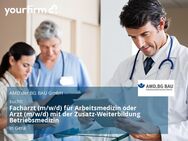 Facharzt (m/w/d) für Arbeitsmedizin oder Arzt (m/w/d) mit der Zusatz-Weiterbildung Betriebsmedizin - Gera