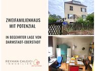 Zwischen Villenkolonie und Streuobstwiesen in DA-Eberstadt: Zweifamilienhaus mit Potential - Darmstadt