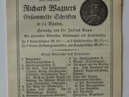 Verlagswerbung für Wagners "Gesammelte Schriften" (1914) - Münster