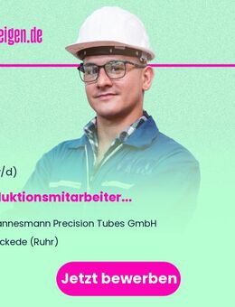 Produktionsmitarbeiter (m/w/d) - Wickede (Ruhr)