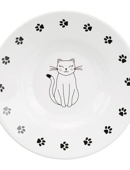 Trixie Keramikteller Katze für kurznasige Rassen - 200 ml, Ø 15 cm