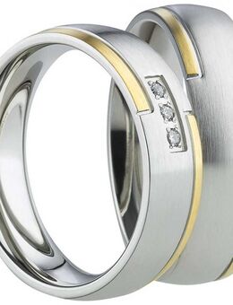 Edelstahlringe matt & glänzend kombiniert AB2196-AB2197 - Aholming