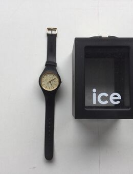 Ice Watch Armbanduhr Damen Schwarz mit goldenem Ziffernblatt - Fulda