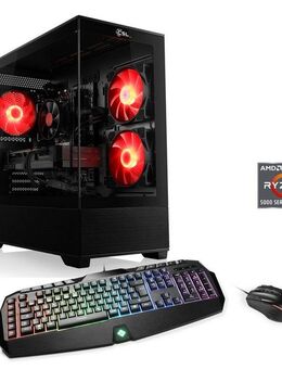CSL Levitas V29211 Gaming-PC (AMD Ryzen 5 5500, GeForce RTX 5060, 32 GB RAM, 1000 GB SSD, Luftkühlung)