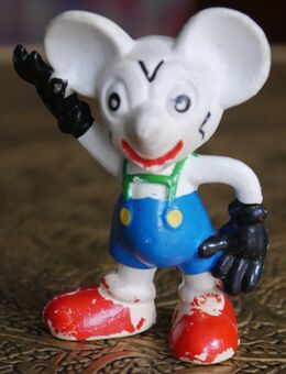 Kleine Figur Maus ( frühe Micky Maus? , mickey mouse ?) Höhe 7cm - Görlitz