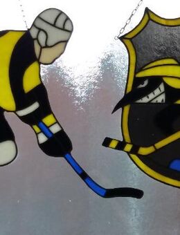Fensterbild Eishockeyspieler - Krefeld