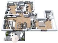 A+ NEUBAU 4 Zimmer-Wohnung mit 2 Bädern und Sonnenbalkon - Wiesbaden