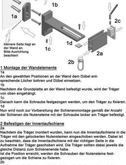 indeko Gardinenstange Bern, 2-läufig, Wunschmaßlänge, verschraubt, Aluminium, Innenlauf Komplett-Set inkl. Gleitern und Montagematerial