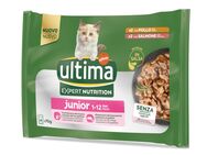 Ultima Cat Expert Nutrition Junior Huhn & Lachs - Sparpaket: 48 x 70 g