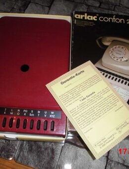 Telefon Register Nostalgie 1990 Manuell Tasten Confon Rot - Bottrop