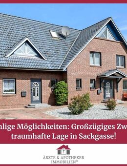 Ein Haus - unzählige Möglichkeiten: Großzügiges Zweifamilienhaus - traumhafte Lage in Sackgasse! - Ahlerstedt