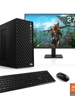 CSL Mystic V24112 PC-Komplettsystem (27", AMD Ryzen 5 8400F, GeForce RTX 4060, 32 GB RAM, 1000 GB SSD)