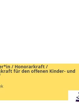 Übungsleiter*in / Honorarkraft / Ergänzungskraft für den offenen Kinder- und Jugendtreff - Hürth