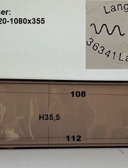 Universal Wohnwagenfenster ALKOVEN Langlotz D2193 ca 112 bzw 108 x 35,5 (TRAPEZFÖRMIG) für Fendt / Tabbert geb - Schotten Zentrum