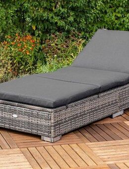 MERXX Gartenliege TOPSELLER!, 1 Liege, inkl. Auflage, OTTOs Choice, pulverbeschichteter Stahl, Polyrattan, verstellbar