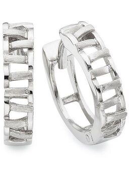 Bruno Banani Paar Creolen Schmuck Geschenk Silber 925 Ohrschmuck Ohrringe