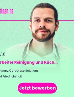 Mitarbeiter Reinigung und Küchenhygiene Restaurant Bad Friedrichshall (m/w/d) - Bad Friedrichshall