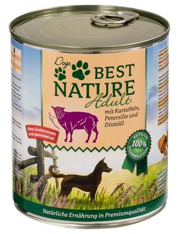 Best Nature Dog Adult 6 x 800 g - Lamm, Kartoffeln & Petersilie