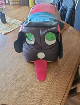 Lederhund Lederschemel Mid Century Echtleder Basset Vintage - Vohenstrauß