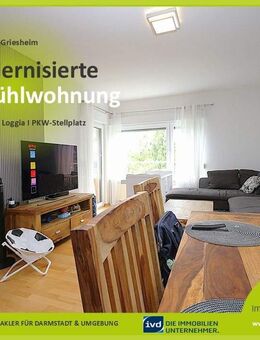 Modernisierte Wohlfühlwohnung mit Loggia & PKW-Stellplatz - Griesheim