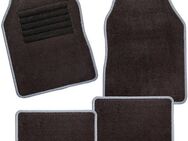 CarFashion Universal-Fußmatten Auto-Textilfußmatten Set Misano, Velours Optik (4 St), universal passend Kombi/PKW, universal passend, mit Glanzgarn, wasserabweisend, rutschsicher