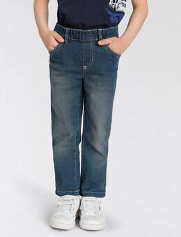 KIDSWORLD Schlupfjeans, Stretch-Jeans für kleine Jungen bequeme Passform, gerade Beinform, mit Gummizug im Bund