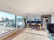 Lichtdurchflutetes Penthouse mit direktem Liftzugang und umlaufender Dachterrasse - München