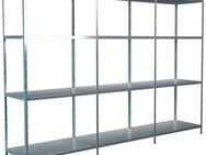 SCHULTE Regalwelt Steckregal Stecksystem Grund- und 2x Anbauregale, Metall verzinkt, 1800x2600x350 mm, 12 Böden