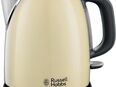RUSSELL HOBBS Wasserkocher Colours Plus+ Cream 24994-70, 1 l, 2400 W, Edelstahl, Schnellkochfunktion, Perfect-pour-Ausgustülle, Kalkfilter in 00000