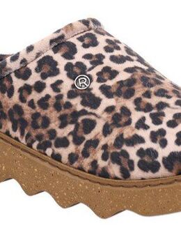 Rohde FIRENZE Pantoffel Homeslipper, Wohlfühlschuh mit angesagtem Animal-Print