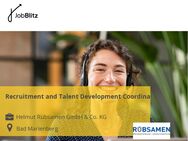 Recruitment and Talent Development Coordinator - Bad Marienberg (Westerwald)