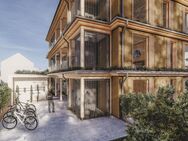 Moderne Gartenwohnung in einzigartigem Vollholzhaus mit Tageslicht-Badezimmer & offenem Wohnkonzept - München