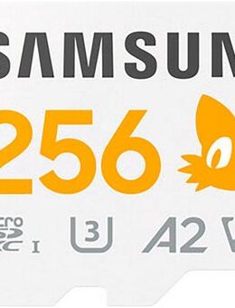 Samsung SONIC microSD + SD Adapter Speicherkarte (256 GB, Video Speed Class 30 (V30)/UHS Speed Class 3 (U3), 180 MB/s Lesegeschwindigkeit)