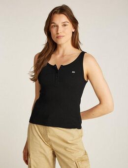 Tommy Jeans Tanktop TJW SLIM BUTTON TANK mit Knopf