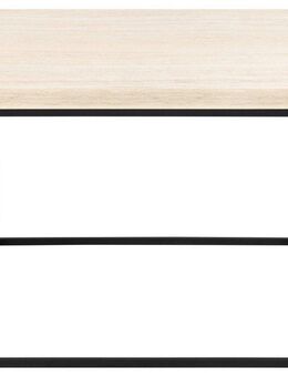 ACTONA GROUP Couchtisch Barossa, Wohnzimmer-Tisch, quadratisch, in Steinoptik, Modern, Stabile schwarze Stahlbeine, in mehreren Varianten, Breite: 60 cm