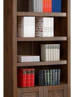 Home affaire Bücherregal Soeren, aus massiver Kiefer, Höhe 220 cm, mit 2 Holztüren, viel Stauraum
