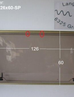 Tabbert Wohnwagenfenster ca 126 x 60 Langlotz RR gebr. (zB Comtesse 600/530/545) D2193 - Sonderpreis - Schotten Zentrum
