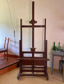 Große Vintage-Atelierstaffelei aus Holz – 50/60er Jahre - Essen