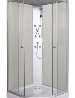 Sanotechnik Komplettdusche RELAX 1, BxT: 90x90 cm, Sicherheitsglas, Maße: 90x90x215cm