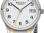 Regent Quarzuhr F1512 - 33004499, Armbanduhr, Damenuhr,Flexband, Zugband, Edelstahlarmband, Ø ca.27 mm