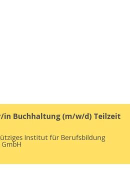 Mitarbeiter/in Buchhaltung (m/w/d) Teilzeit - Ulm