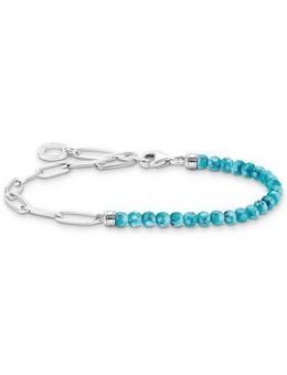 THOMAS SABO Armband blaue Perlen, A2099-404-17-L17, mit Türkis-Imitat