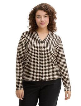 TOM TAILOR PLUS Langarmshirt mit Muster