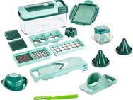 Genius Zerkleinerer Nicer Dicer Fusion inkl. Börner Kombi-Schäler, Set 17-tlg., Schneidgerät für Würfel, Stifte, Scheiben Spiralen u.v.m.