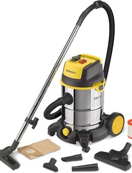 Stanley Nass- und Trockensauger (1.600 W, 30 l) Edelstahl XXL Starter Set - Ingolstadt