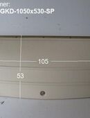 Frankia Wohnwagen Gaskastendeckel ca. 105 x 53 gebr. Sonderpreis (zB 540) - Bugfrontdeckel / Bugklappe / Gasklappe / Flaschenkastendeckel / Flaschenkastenabdeckung in 63679