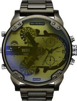 Diesel Chronograph MR. DADDY 2.0 DZ7485, Armbanduhr, Herrenuhr, Edelstahlarmband, analog, Tag, Stoppfunktion